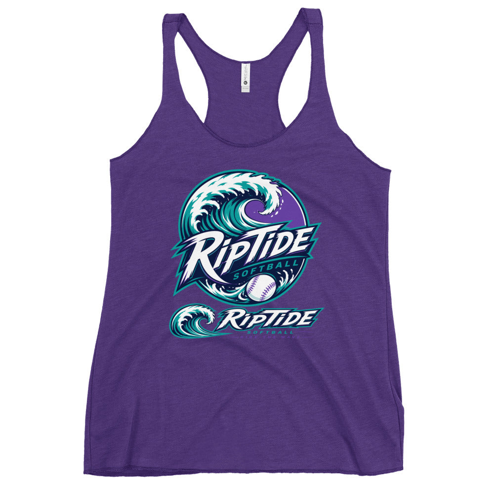Performance | Thin Racerback Tank Top | RipTide Softball | Crest Logo
