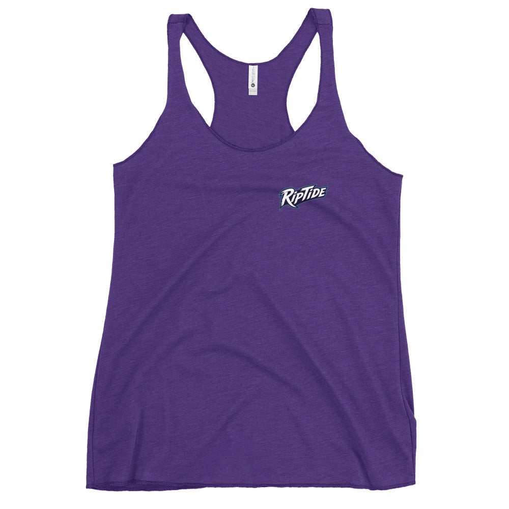 Performance | Thin Racerback Tank Top | RipTide Softball | Modern Script Logo