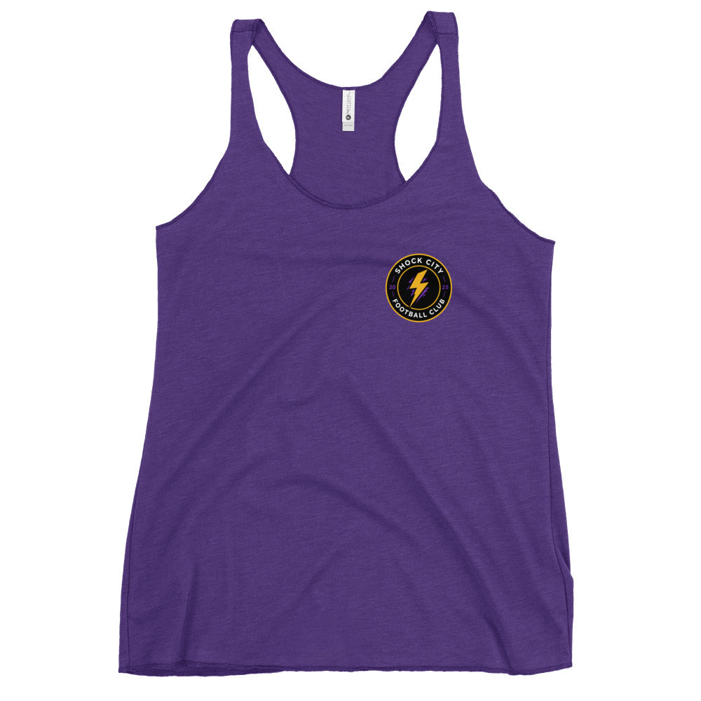 Performance | Thin Racerback Tank Top | Shock City FC | Badge Logo