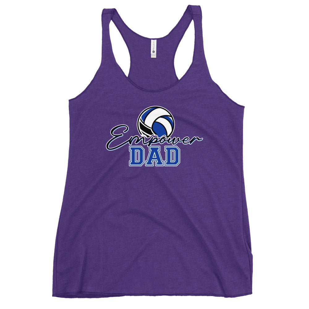 Performance | Thin Racerback Tank Top | Empower Volleyball Club | Dad Crest Logo