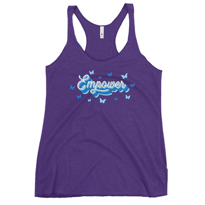 Performance | Thin Racerback Tank Top | Empower Volleyball Club | Vanguard Logo