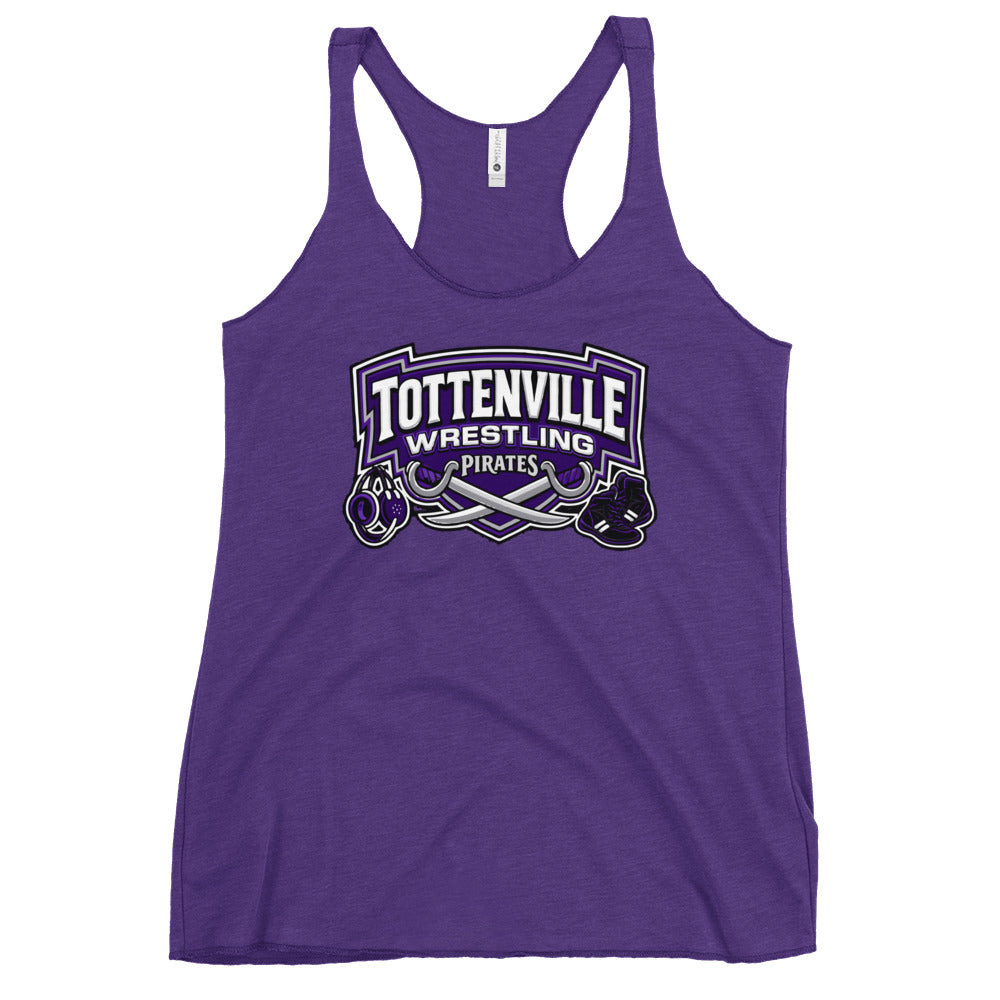 Performance | Thin Racerback Tank Top | Tottenville wrestling club | Vanguard Logo