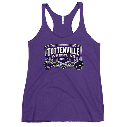 Performance | Thin Racerback Tank Top | Tottenville wrestling club | Vanguard Logo