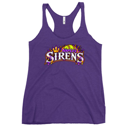 Performance | Thin Racerback Tank Top | Naples Sirens | Emblem Logo