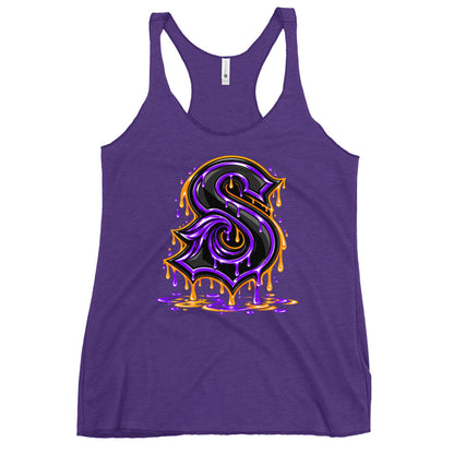 Performance | Thin Racerback Tank Top | Naples Sirens | Lettermark Logo