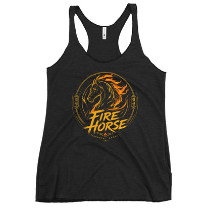 Performance | Thin Racerback Tank Top | Fire Horse Masters | Vanguard Logo