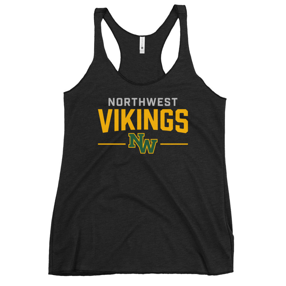 Performance | Thin Racerback Tank Top | Northwest High School | Vikings Logo