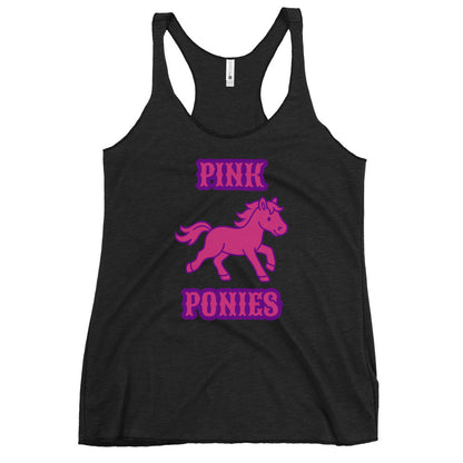 Performance | Thin Racerback Tank Top | Pink Pony Athletic Club | Emblem Logo