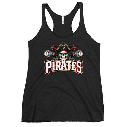 Performance | Thin Racerback Tank Top | Port City Pirates | Cannonball Portside Logo