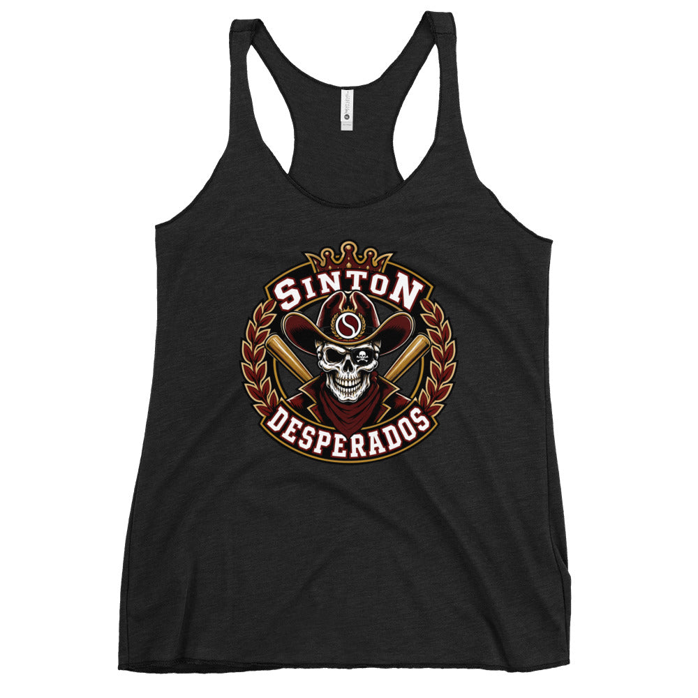 Performance | Thin Racerback Tank Top | Sinton Desperados Baseball | Ridge Varsity Logo