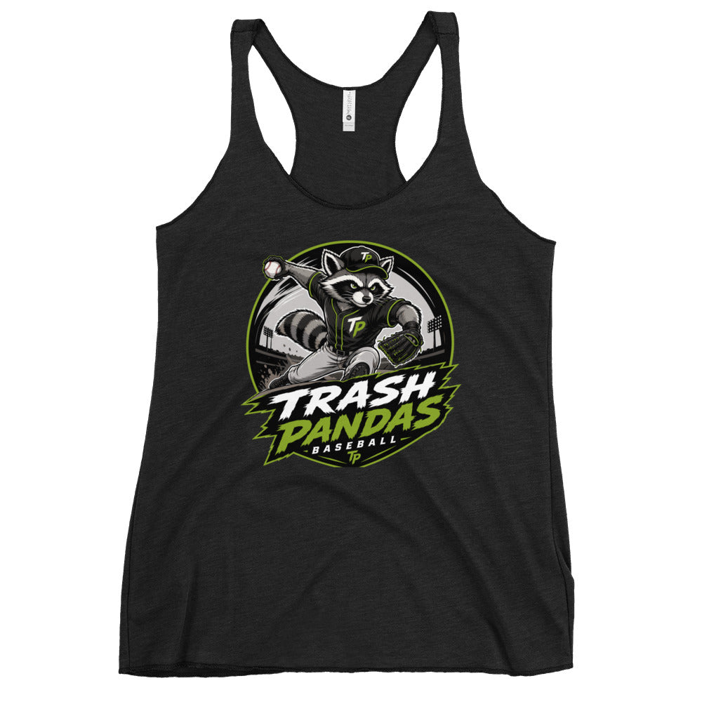 Performance | Thin Racerback Tank Top | Trash Pandas Baseball Organization | Vanguard Logo