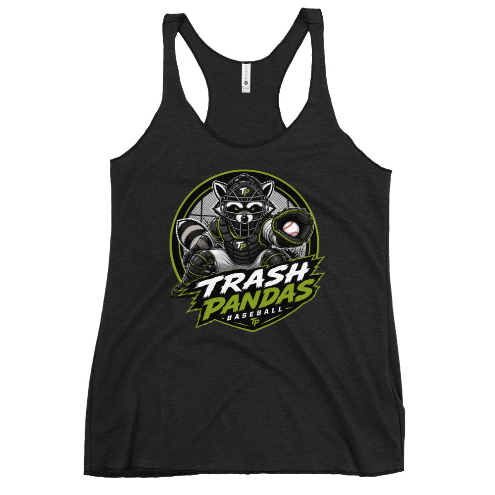 Performance | Thin Racerback Tank Top | Trash Pandas Baseball Organization | Athletics Logo