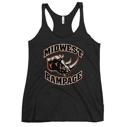 Performance | Thin Racerback Tank Top | Midwest Rampage | Crest Logo