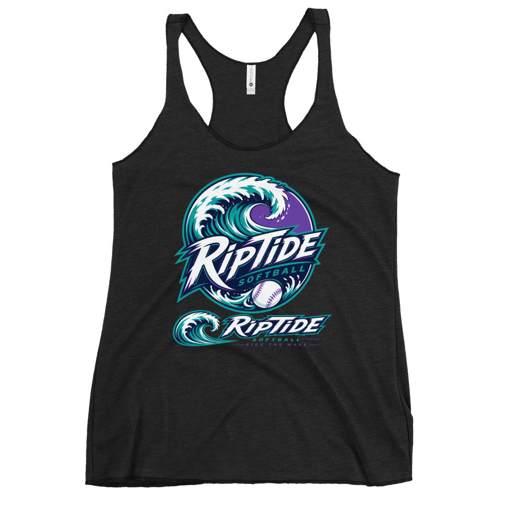 Performance | Thin Racerback Tank Top | RipTide Softball | Crest Logo