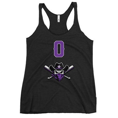 Performance | Thin Racerback Tank Top | Carolina Outlaws Baseball | Purple Renegades Logo