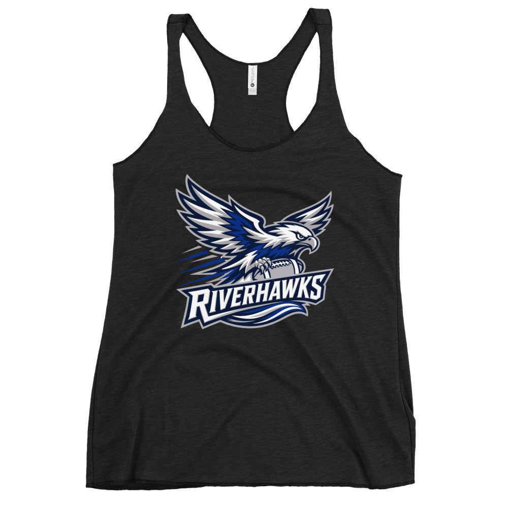 Performance | Thin Racerback Tank Top | Rochester Riverhawks | Crest Logo