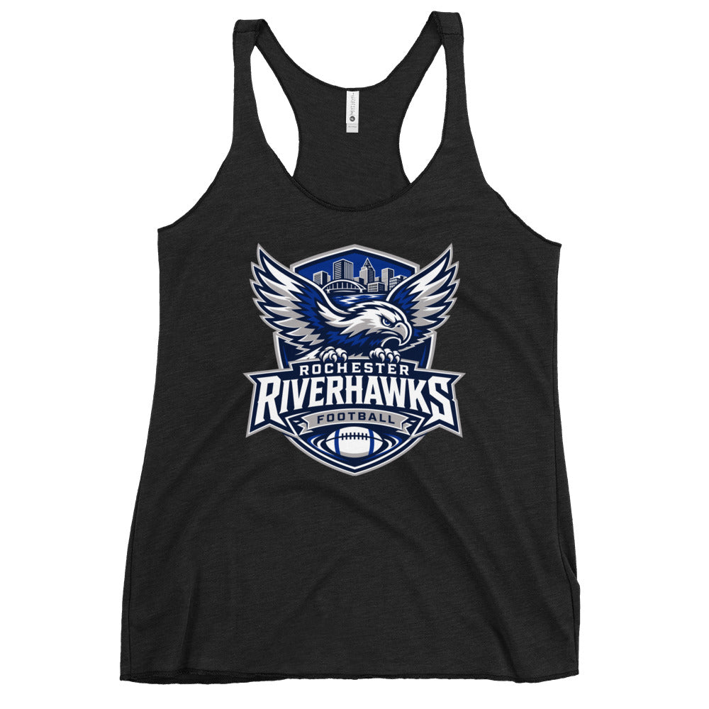 Performance | Thin Racerback Tank Top | Rochester Riverhawks | Shield Logo