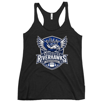 Performance | Thin Racerback Tank Top | Rochester Riverhawks | Shield Logo
