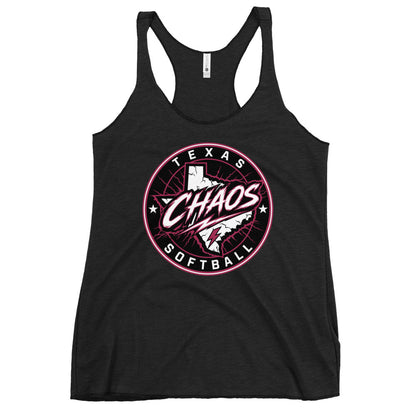 Performance | Thin Racerback Tank Top | Texas Chaos | Badge Logo