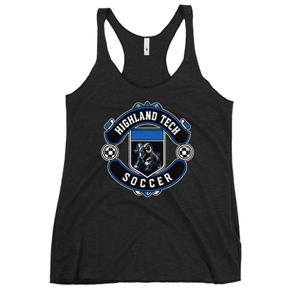 Performance | Thin Racerback Tank Top | Highland Soccer | Emblem Logo