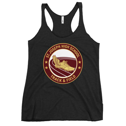 Performance | Thin Racerback Tank Top | St. Joseph High School - Track & Field | Badge Logo