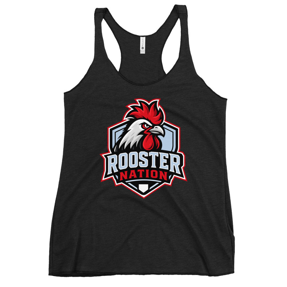 Performance | Thin Racerback Tank Top | Rooster Nation | Shield Logo