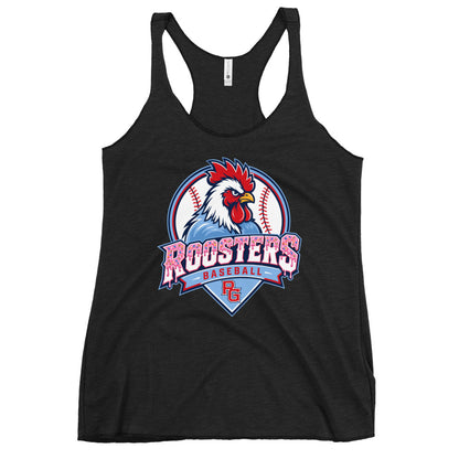 Performance | Thin Racerback Tank Top | Rooster Nation | Emblem Logo