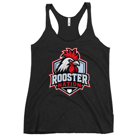 Performance | Thin Racerback Tank Top | Rooster Nation | Shield Logo