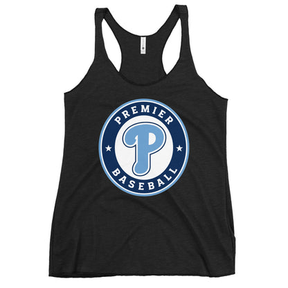 Performance | Thin Racerback Tank Top | Premier Baseball | Badge Logo