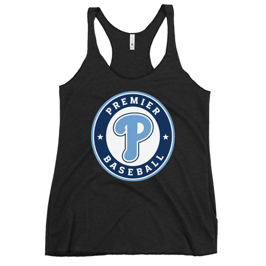 Performance | Thin Racerback Tank Top | Premier Baseball | Badge Logo