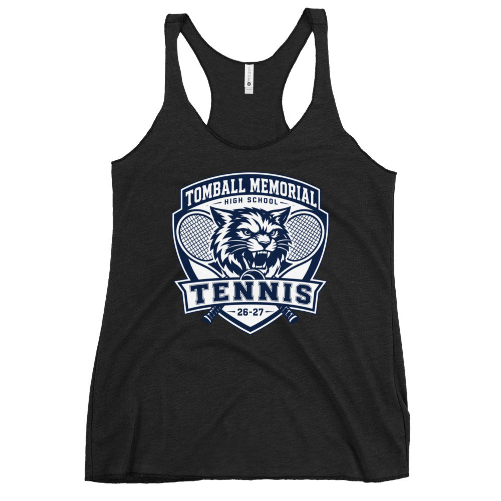 Performance | Thin Racerback Tank Top | TMHS Tennis | Shield Logo