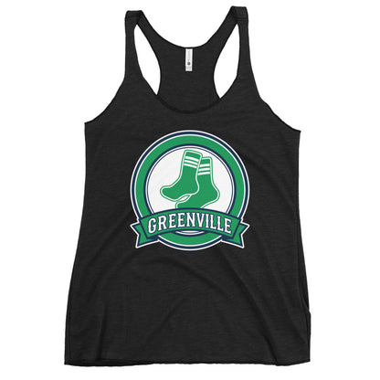 Performance | Thin Racerback Tank Top | Greenville Sox | Badge Logo