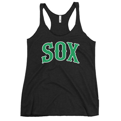 Performance | Thin Racerback Tank Top | Greenville Sox | Script Logo