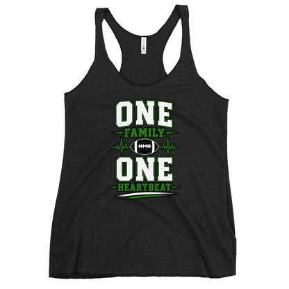 Performance | Thin Racerback Tank Top | Celina Black Football | Modern Script Logo