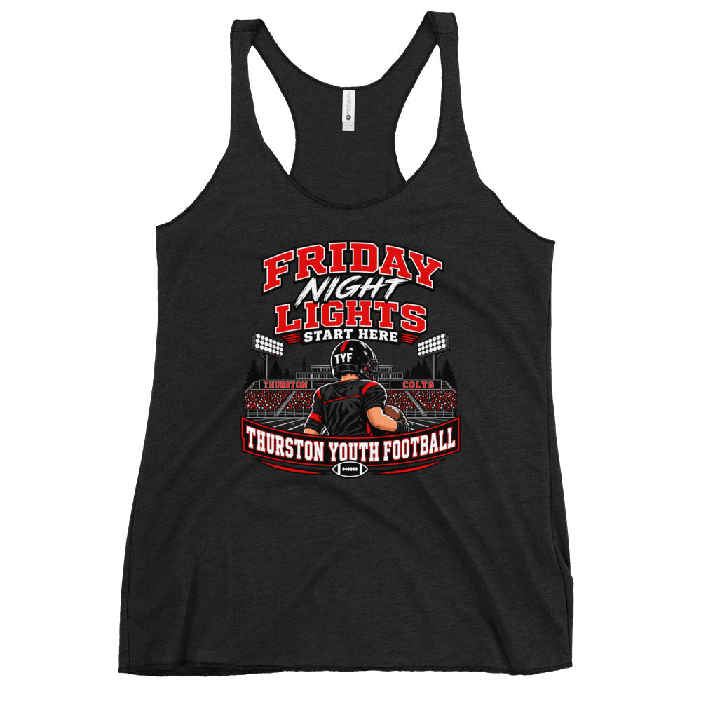 Performance | Thin Racerback Tank Top | Thurston Youth Football | Vanguard Logo