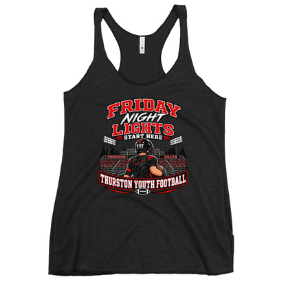 Performance | Thin Racerback Tank Top | Thurston Youth Football | Vanguard Logo