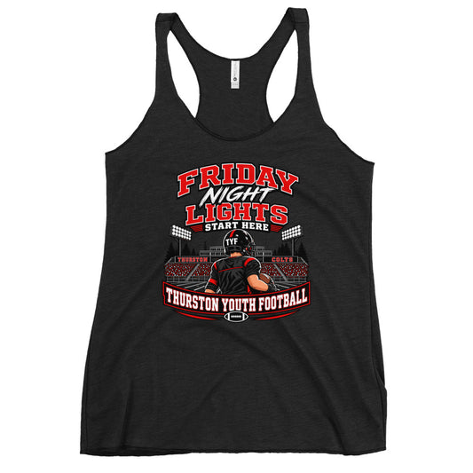 Performance | Thin Racerback Tank Top | Thurston Youth Football | Vanguard Logo