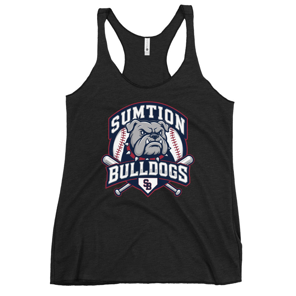 Performance | Thin Racerback Tank Top | Sumtion bulldogs | Emblem Logo