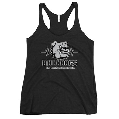 Performance | Thin Racerback Tank Top | Celina Recreational Football Black | Bulldogs Crest Logo
