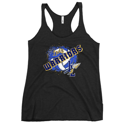 Performance | Thin Racerback Tank Top | Indian Land Middle School Volleyball | Vanguard Warriors Logo