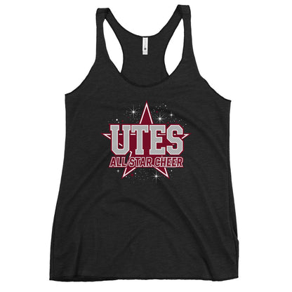 Performance | Thin Racerback Tank Top | Utes Allstar Cheer | Crest Logo