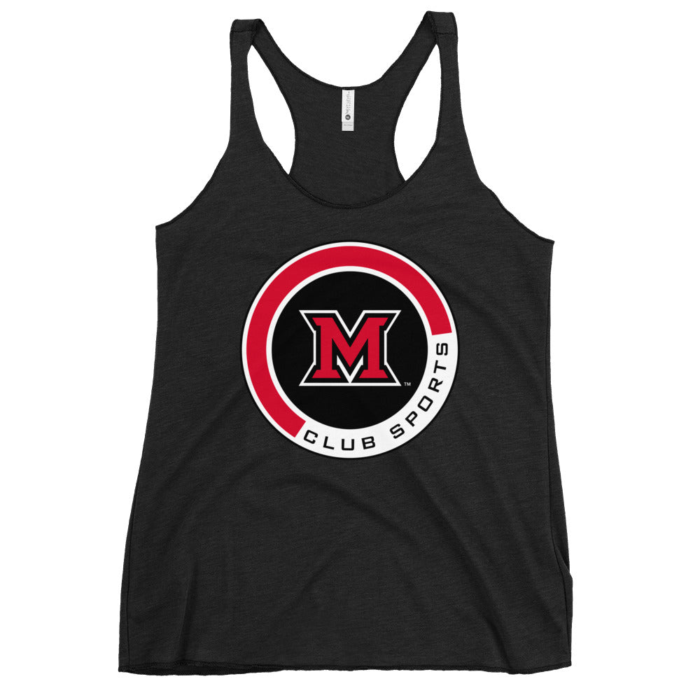 Performance | Thin Racerback Tank Top | Miami Women's Hockey | Badge Logo