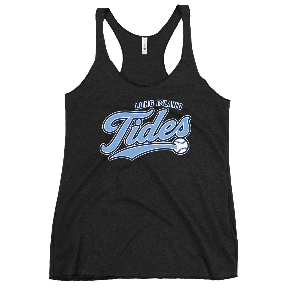 Performance | Thin Racerback Tank Top | Long Island Tides Baseball | Athletics Logo