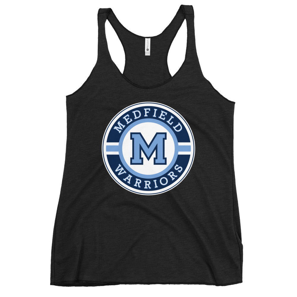 Performance | Thin Racerback Tank Top | Medfield Softball | Badge Logo