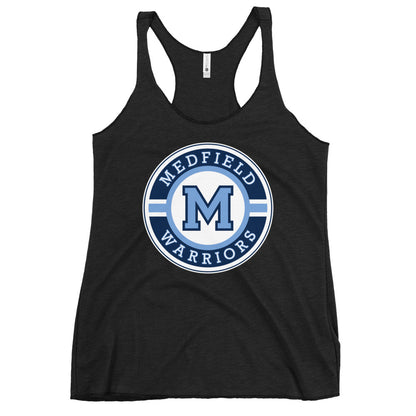 Performance | Thin Racerback Tank Top | Medfield Softball | Badge Logo