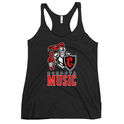 Performance | Thin Racerback Tank Top | Cordova High Music | Vanguard Logo