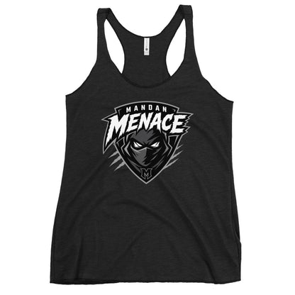 Performance | Thin Racerback Tank Top | Mandan Menace | Shield Logo
