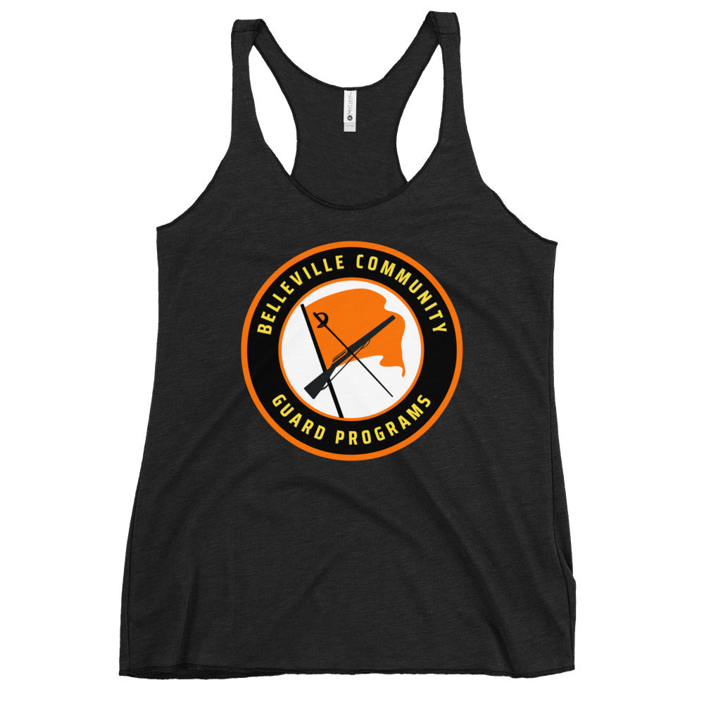 Performance | Thin Racerback Tank Top | Belleville Community Guard Programs | Badge Logo