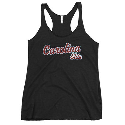 Performance | Thin Racerback Tank Top | Carolina Elite-Shields | Modern Script Logo