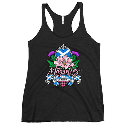 Performance | Thin Racerback Tank Top | Pink Magnolias Dance | Valor Logo